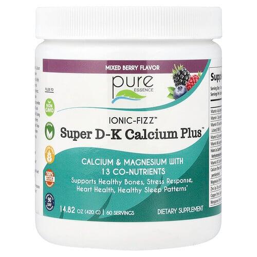 Pure Essence Lonic Fizz Super D K Calcium Plus Mixed Berry 14 82 Oz 420 G