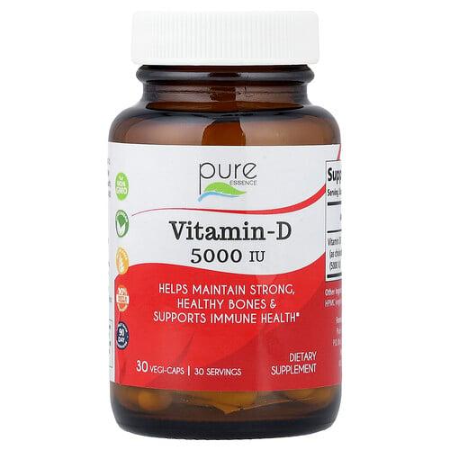 Pure Essence Vitamin D 5 000 Iu 30 Vegi Caps
