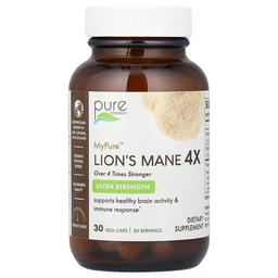 Pure Essence Mypure Lion S Mane 4x Ultra Strength 30 Vegi Caps