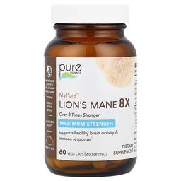Pure Essence Mypure Lion S Mane 8x Maximum Strength 60 Vegi Caps