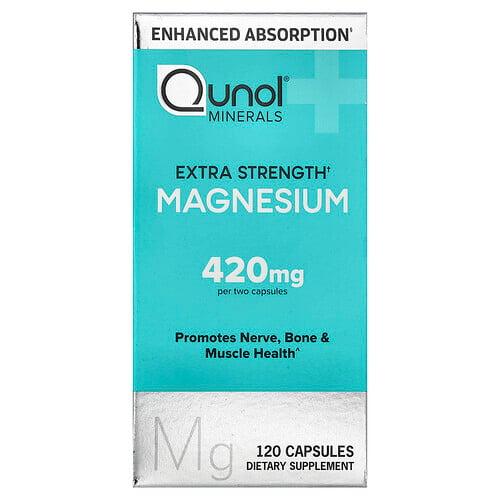 Qunol Magnesium 120 Capsules 210 Mg Per Capsule