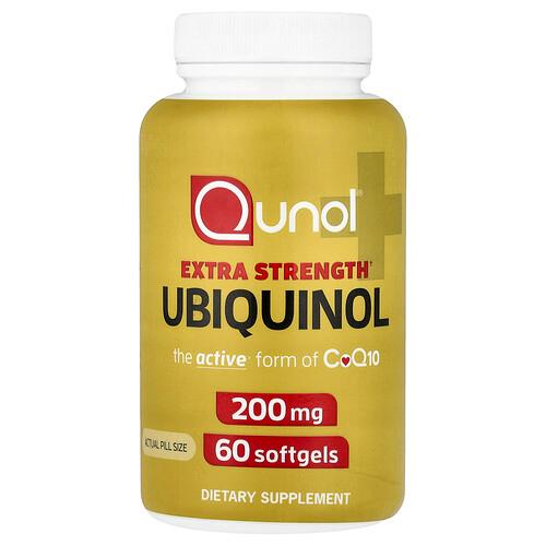 Qunol Ubiquinol 200 Mg 60 Softgels