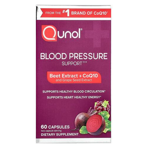 Qunol Blood Pressure Support Beets Extract Coq10 And Grape Seed Extract 60 Capsules product image