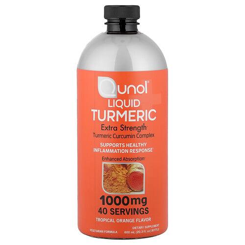 Qunol Liquid Turmeric Tropical Orange 20 3 Fl Oz 600 Ml
