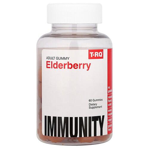 T Rq Adult Gummy Elderberry Lemon Raspberry 60 Gummies