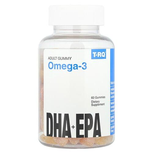T Rq Adult Gummy Omega 3 Dha Epa Lemon Orange Strawberry 60 Gummies