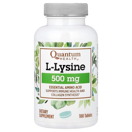 Quantum Health L Lysine 500 Mg 100 Tablets