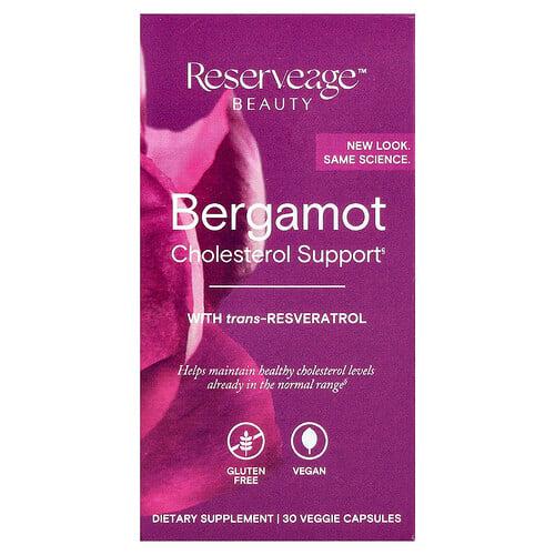Reserveage Beauty Bergamot Cholesterol Support 30 Veggie Capsules