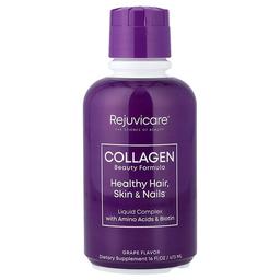 Rejuvicare Collagen Beauty Formula Liquid Complex With Amino Acids Biotin Grape 16 Fl Oz 473 Ml