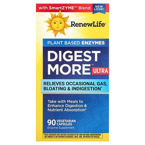 Renew Life Digestmore Ultra Plant Based Enzymes 90 Vegetarian Capsules