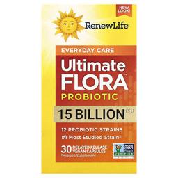 Renew Life Ultimate Flora Probiotic 30 Delayed Release Vegan Capsules