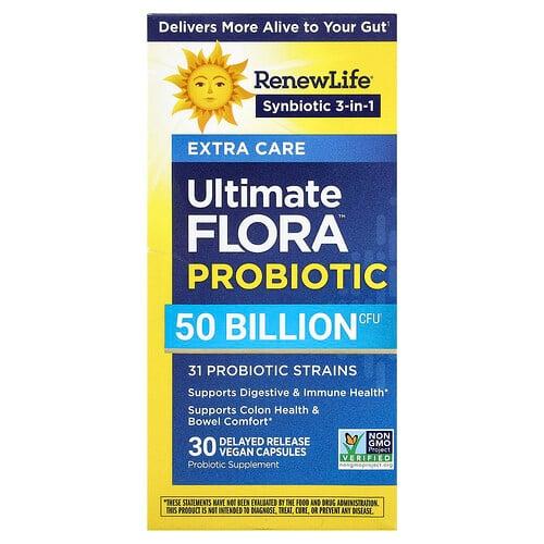 Renew Life Ultimate Flora Probiotic 30 Delayed Release Vegan Capsules