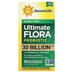 Renew Life Ultimate Flora Probiotic Adult 50 90 Delayed Release Vegan Capsules
