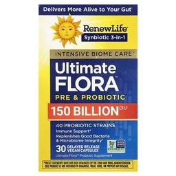 Renew Life Ultimate Flora Pre Probiotic 30 Delayed Release Vegan Capsules