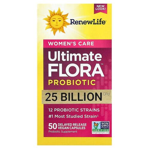 Renew Life Women S Once Daily Ultimate Flora Pre Probiotic 50 Delayed Release Vegan Capsules