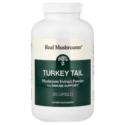 Real Mushrooms Turkey Tail Mushroom Extract Powder 200 Capsules