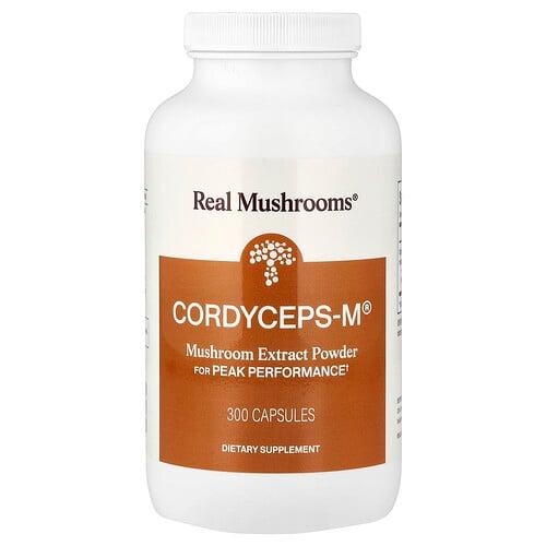 Real Mushrooms Cordyceps M Mushroom Extract Powder 300 Capsules 500 Mg Per Capsule