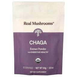 Real Mushrooms Chaga Extract Powder 2 12 Oz 60 G