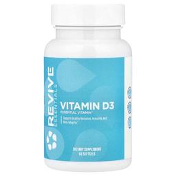 Revive Essentials Vitamin D3 125 Mcg 5 000 Iu 60 Softgels