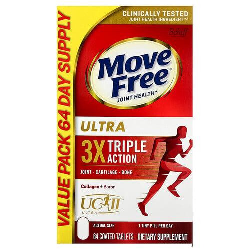 Schiff Move Free Joint Health Ultra Triple Action 64 Coated Tablets