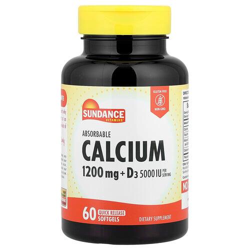 Sundance Vitamins Absorbable Calcium D3 60 Quick Release Softgels