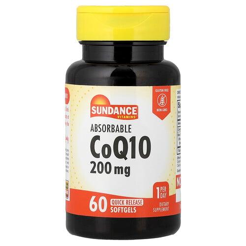 Sundance Vitamins Absorbable Coq10 200 Mg 60 Quick Release Softgels product image
