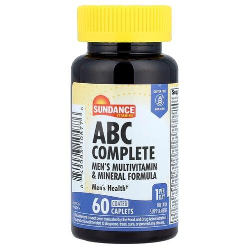 Sundance Vitamins Abc Complete Men S Multivitamin Mineral Formula 60 Coated Caplets