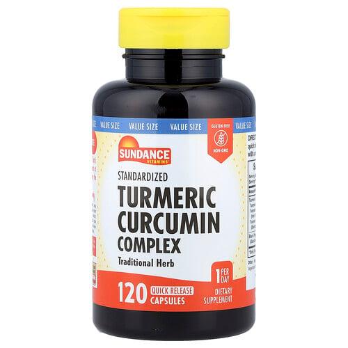 Sundance Vitamins Standardized Turmeric Curcumin Complex 120 Quick Release Capsules