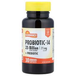 Sundance Vitamins Probiotic 14 Prebiotic 30 Vegetarian Capsules