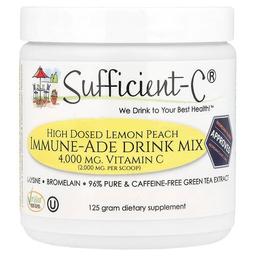 Sufficient C High Dosed Immune Ade Drink Mix Lemon Peach 125 G