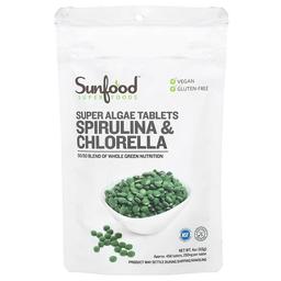 Sunfood Super Algae Tablets Spirulina Chlorella 250 Mg Approx 456 Tablets