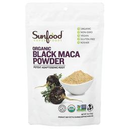 Sunfood Organic Black Maca Powder 4 Oz 113 G