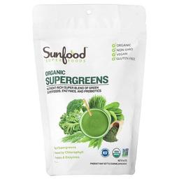 Sunfood Organic Supergreens 8 Oz 227 G