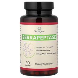 Sunergetic Serrapeptase 90 Capsules 18 Mg Per Capsule