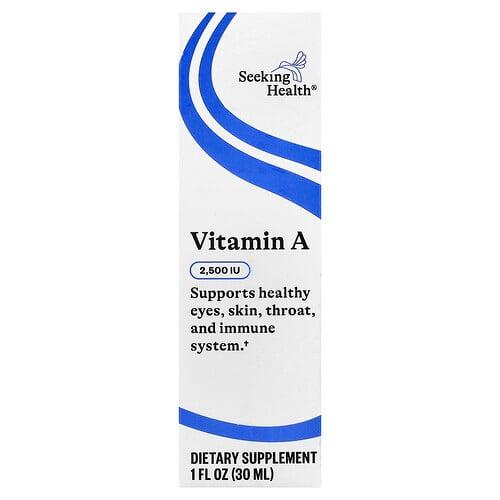Seeking Health Vitamin A Drops 750 Mcg 2 500 Iu 1 Fl Oz 30 Ml product image