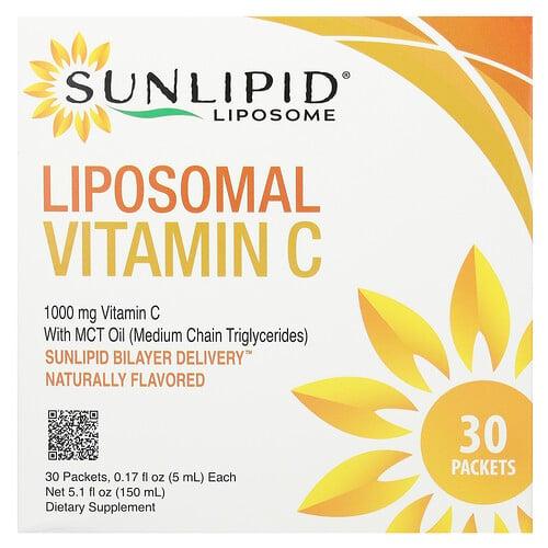 Sunlipid Liposomal Vitamin C With Mct Oil 30 Packets 0 17 Fl Oz 5 Ml Each product image