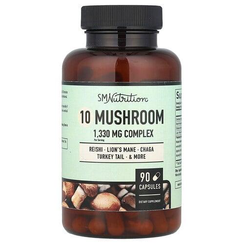 Smnutrition 10 Mushroom Complex 90 Capsules