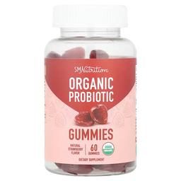 Smnutrition Organic Probiotic Gummies Natural Strawberry 60 Gummies