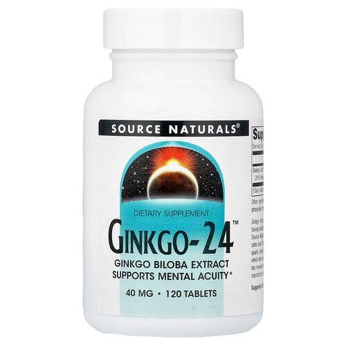 Source Naturals Ginkgo 24 40 Mg 120 Tablets