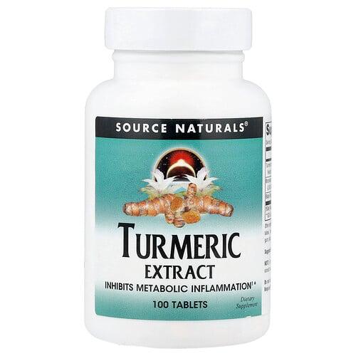 Source Naturals Turmeric Extract 100 Tablets