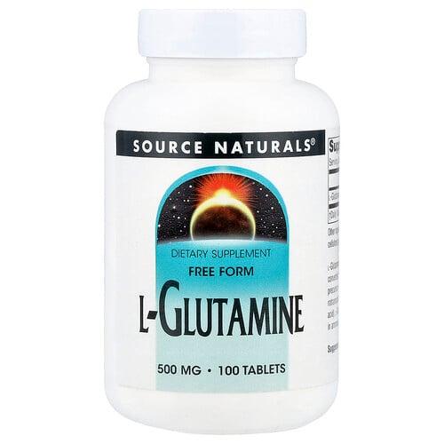 Source Naturals L Glutamine 500 Mg 100 Tablets