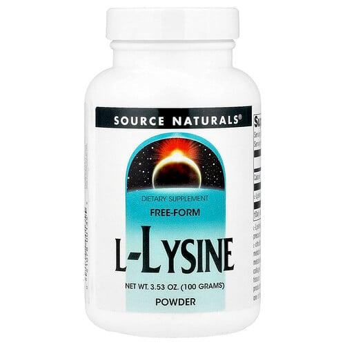 Source Naturals L Lysine Powder 3 53 Oz 100 G