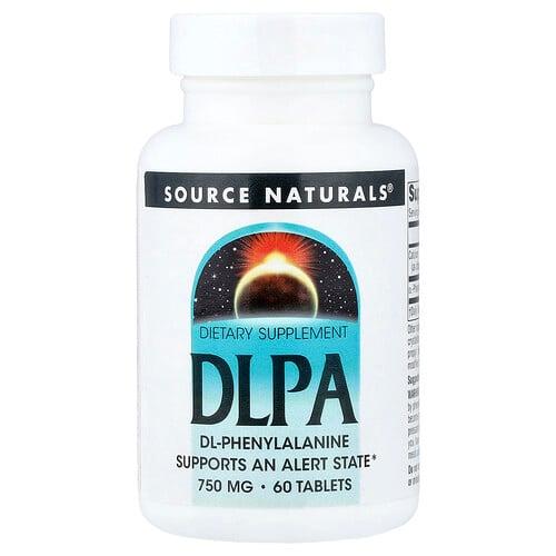 Source Naturals Dlpa 750 Mg 60 Tablets