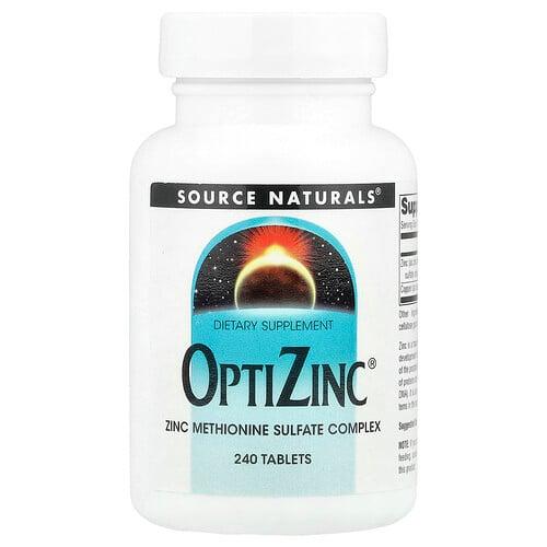 Source Naturals Optizinc 240 Tablets