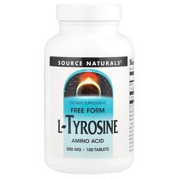 Source Naturals L Tyrosine 500 Mg 100 Tablets