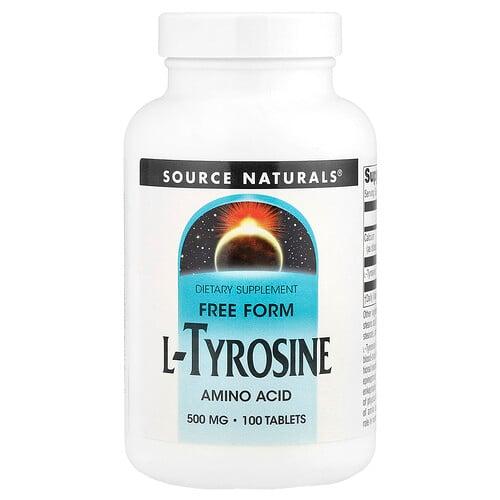 Source Naturals L Tyrosine 500 Mg 100 Tablets