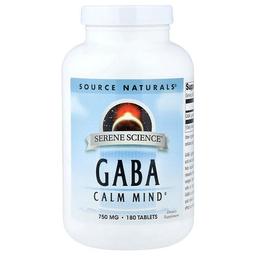 Source Naturals Serene Science Gaba 750 Mg 180 Tablets