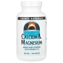 Source Naturals Calcium Magnesium 100 Tablets