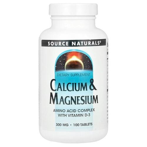 Source Naturals Calcium Magnesium 100 Tablets