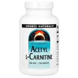 Source Naturals Acetyl L Carnitine 500 Mg 120 Tablets